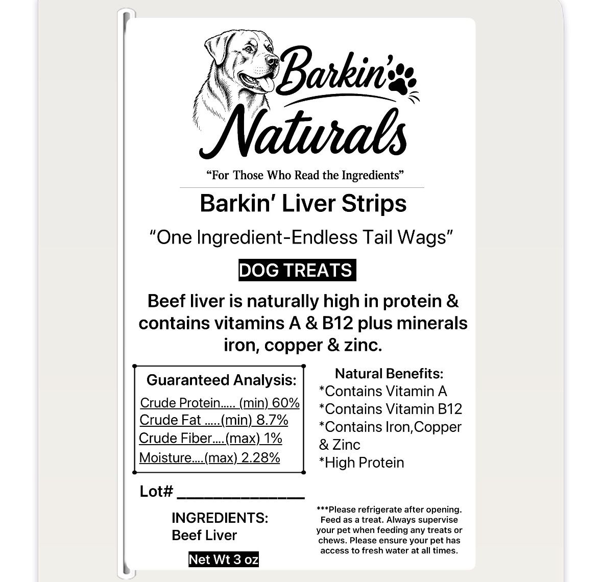 Barkin' Liver Strips
